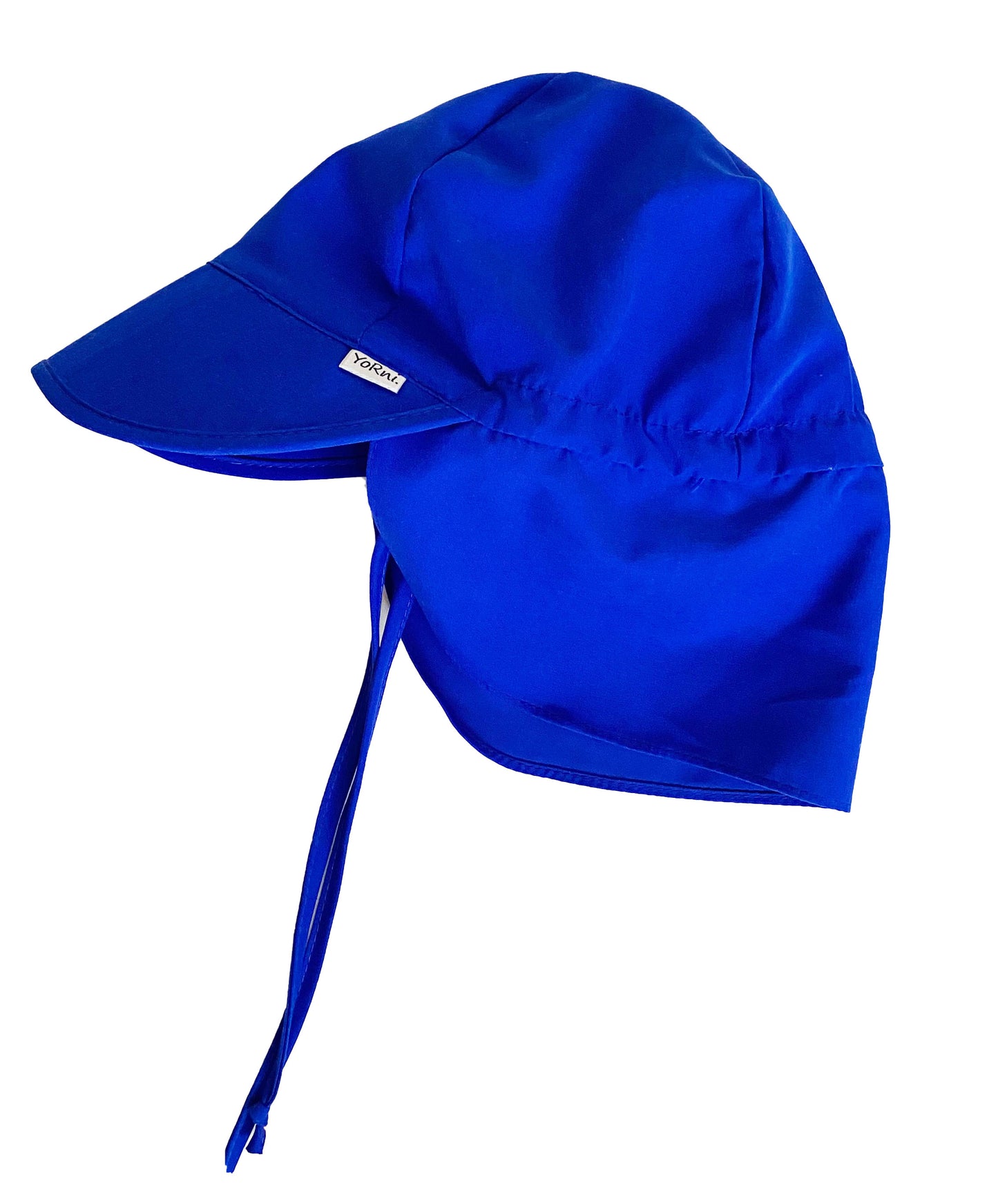 Lacivert, Ense Korumalı, Boyundan Bağlamalı, Arkası Ayar Tokalı, Astarlı Çocuk Bebek Güneş Şapka