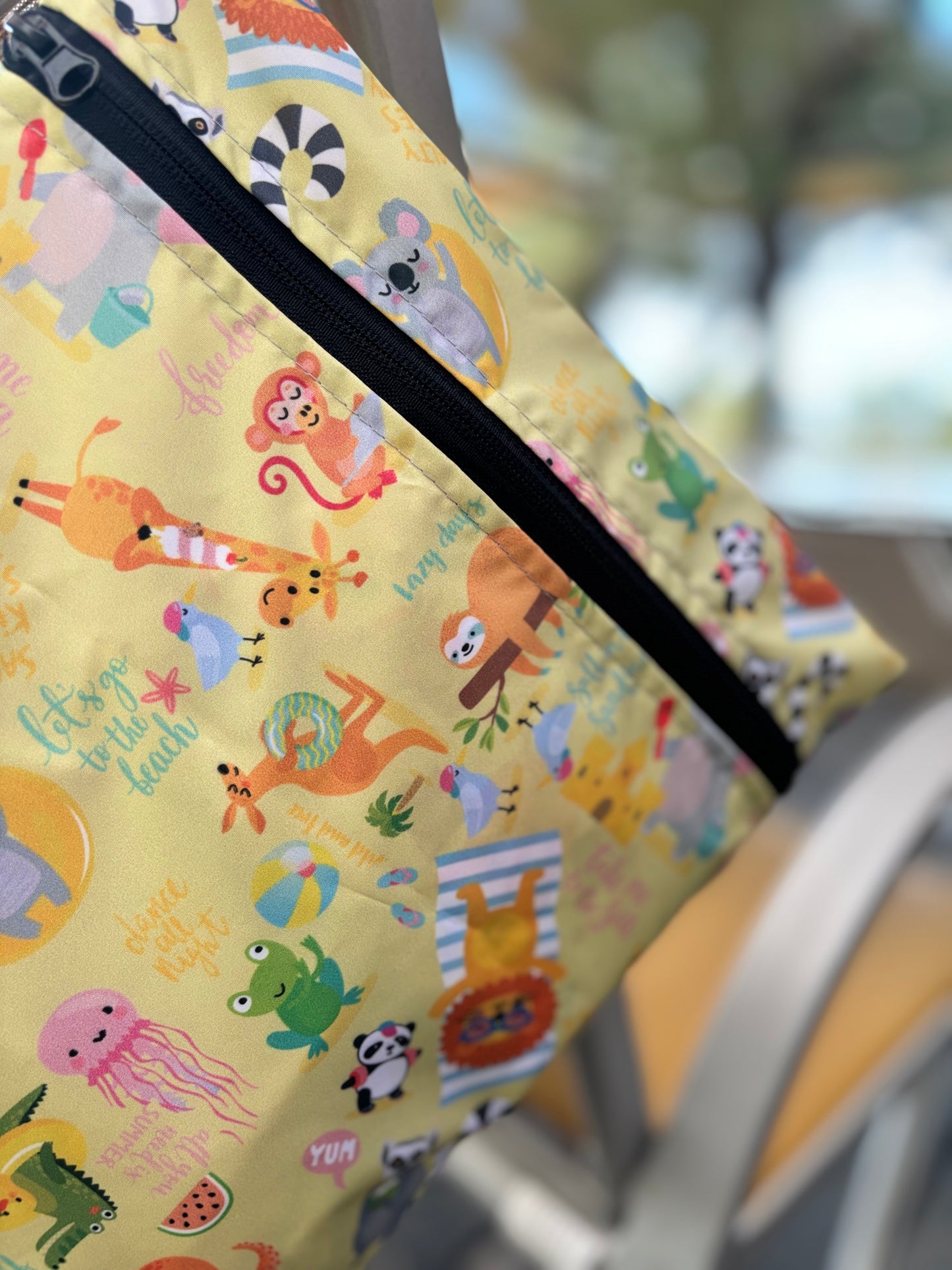 Summer, Sıvı Geçirmeyen, Islak/Kuru Çok Amaçlı Çanta, Fermuarlı, Makinede Yıkanabilir, Islak Mayo, Kirli Kıyafet, Organizer vs için