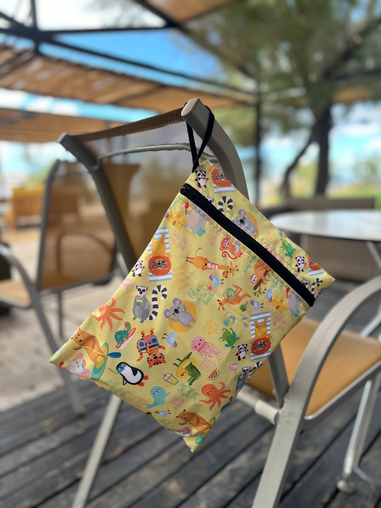 Summer, Sıvı Geçirmeyen, Islak/Kuru Çok Amaçlı Çanta, Fermuarlı, Makinede Yıkanabilir, Islak Mayo, Kirli Kıyafet, Organizer vs için