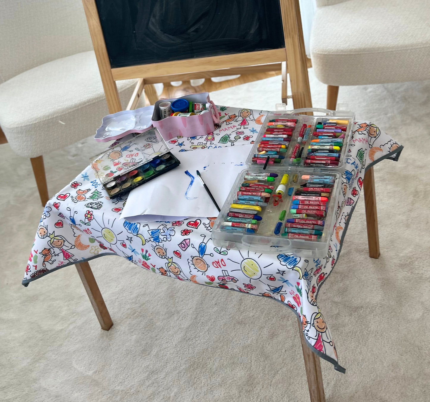 Family, Sıvı Geçirmeyen, Çok Amaçlı Örtü, Yerde, Masada, Banyoda, Arabada, Bahçede, Plajda