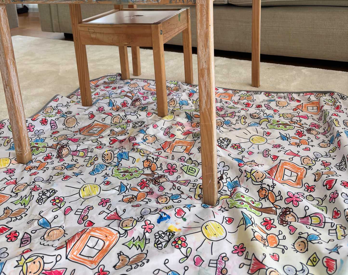 Family, Sıvı Geçirmeyen, Çok Amaçlı Örtü, Yerde, Masada, Banyoda, Arabada, Bahçede, Plajda