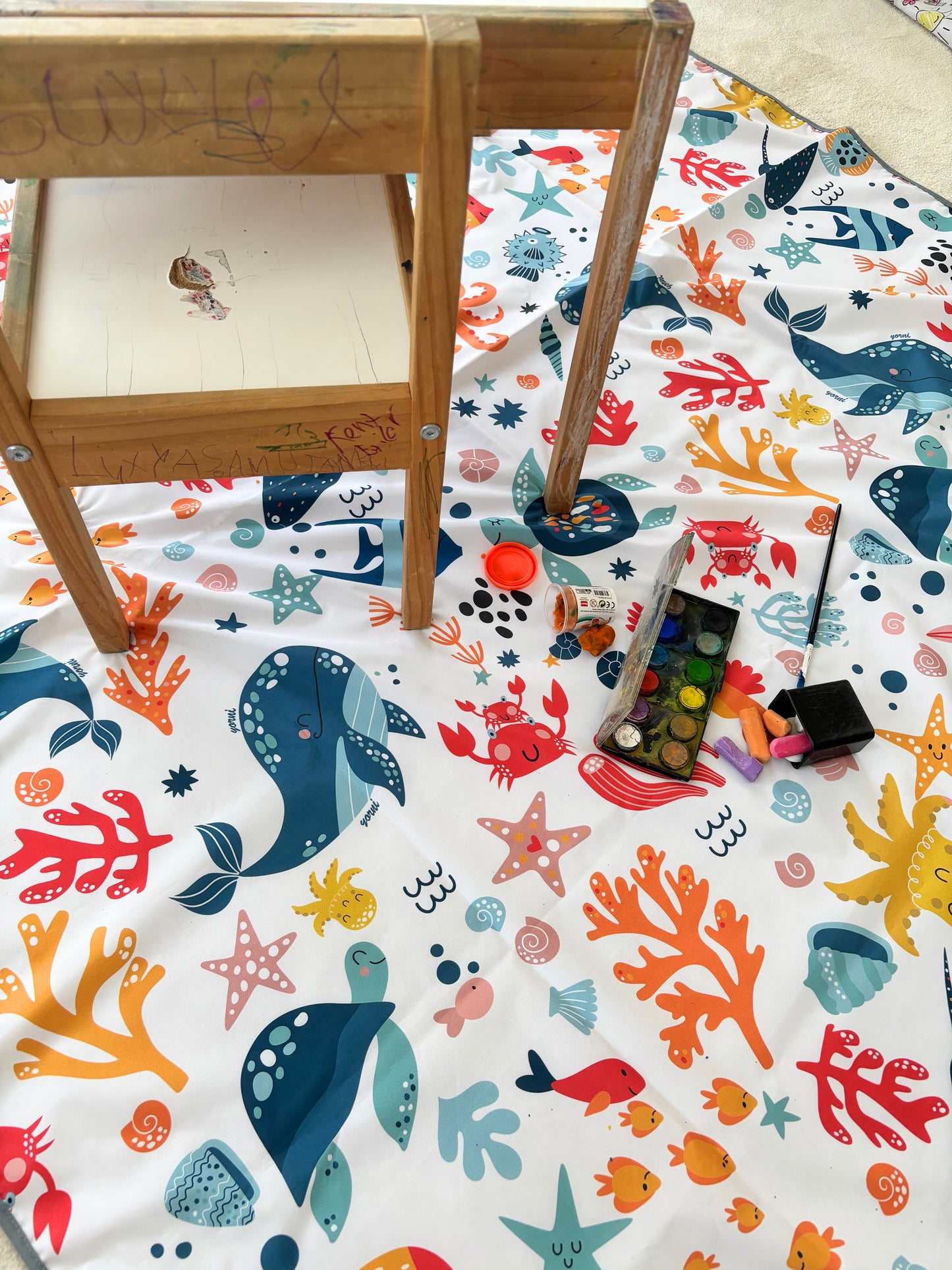 Ocean, Sıvı Geçirmeyen, Çok Amaçlı Örtü, Yerde, Masada, Banyoda, Arabada, Bahçede, Plajda