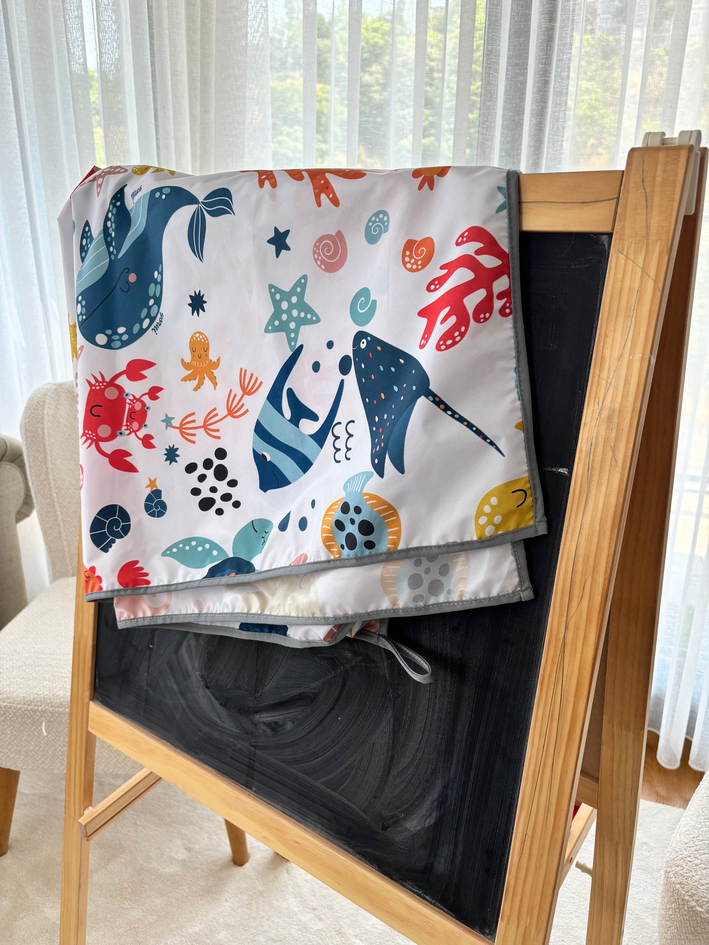 Ocean, Sıvı Geçirmeyen, Çok Amaçlı Örtü, Yerde, Masada, Banyoda, Arabada, Bahçede, Plajda