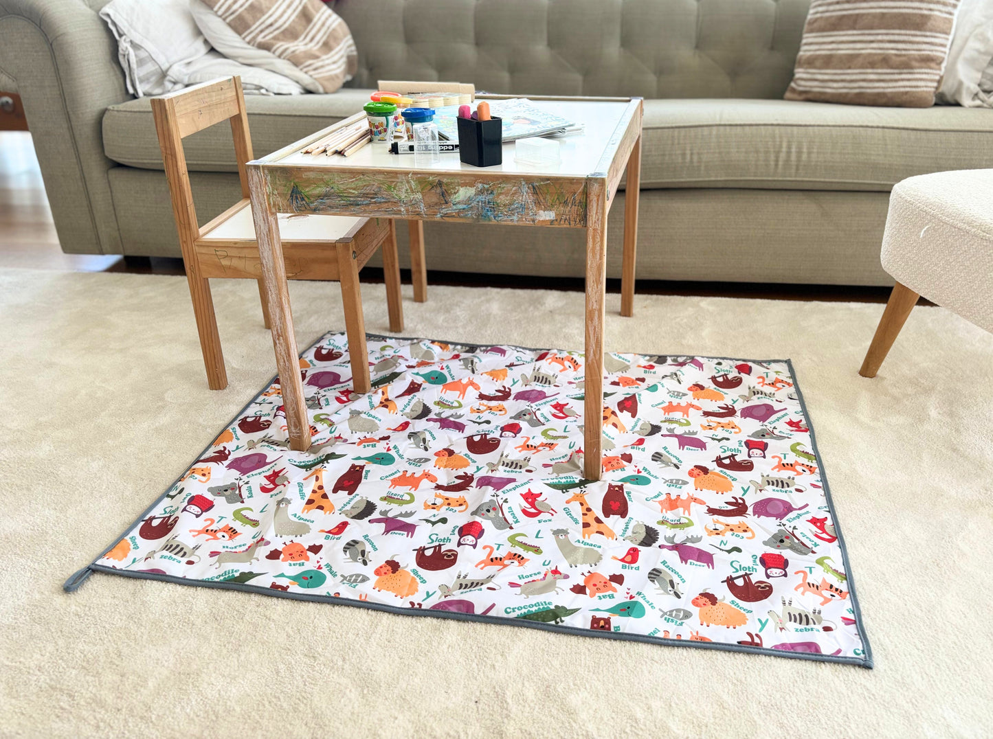 Zoo, Sıvı Geçirmeyen, Çok Amaçlı Örtü, Yerde, Masada, Banyoda, Arabada, Bahçede, Plajda