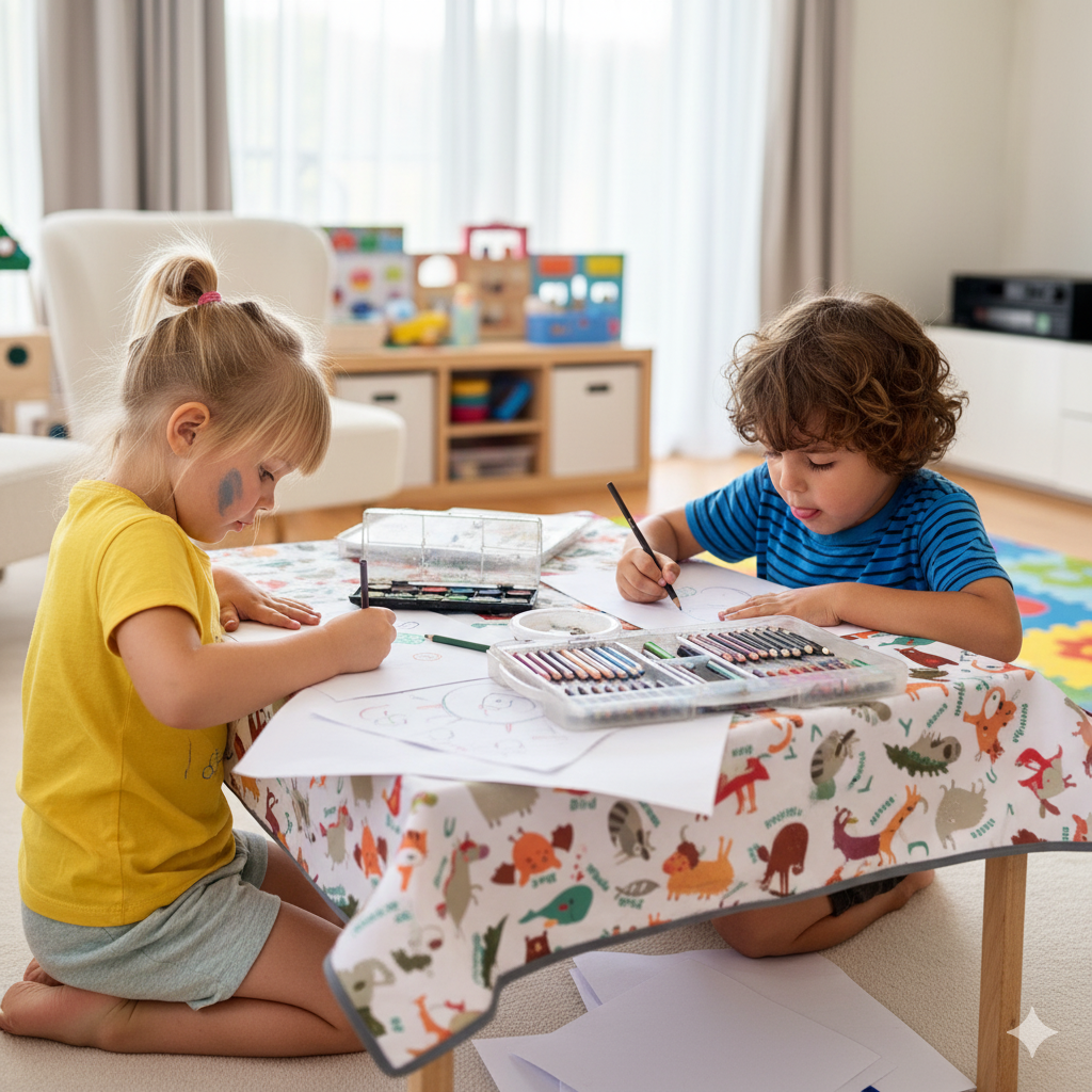 Zoo, Sıvı Geçirmeyen, Çok Amaçlı Örtü, Yerde, Masada, Banyoda, Arabada, Bahçede, Plajda