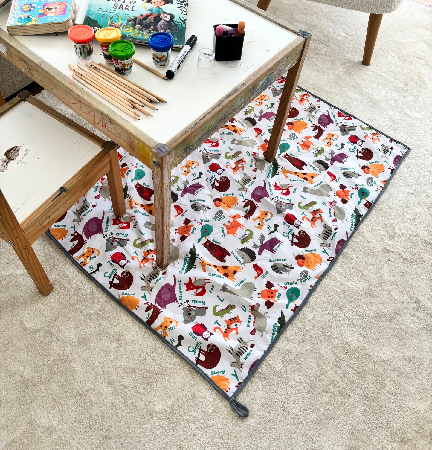 Zoo, Sıvı Geçirmeyen, Çok Amaçlı Örtü, Yerde, Masada, Banyoda, Arabada, Bahçede, Plajda