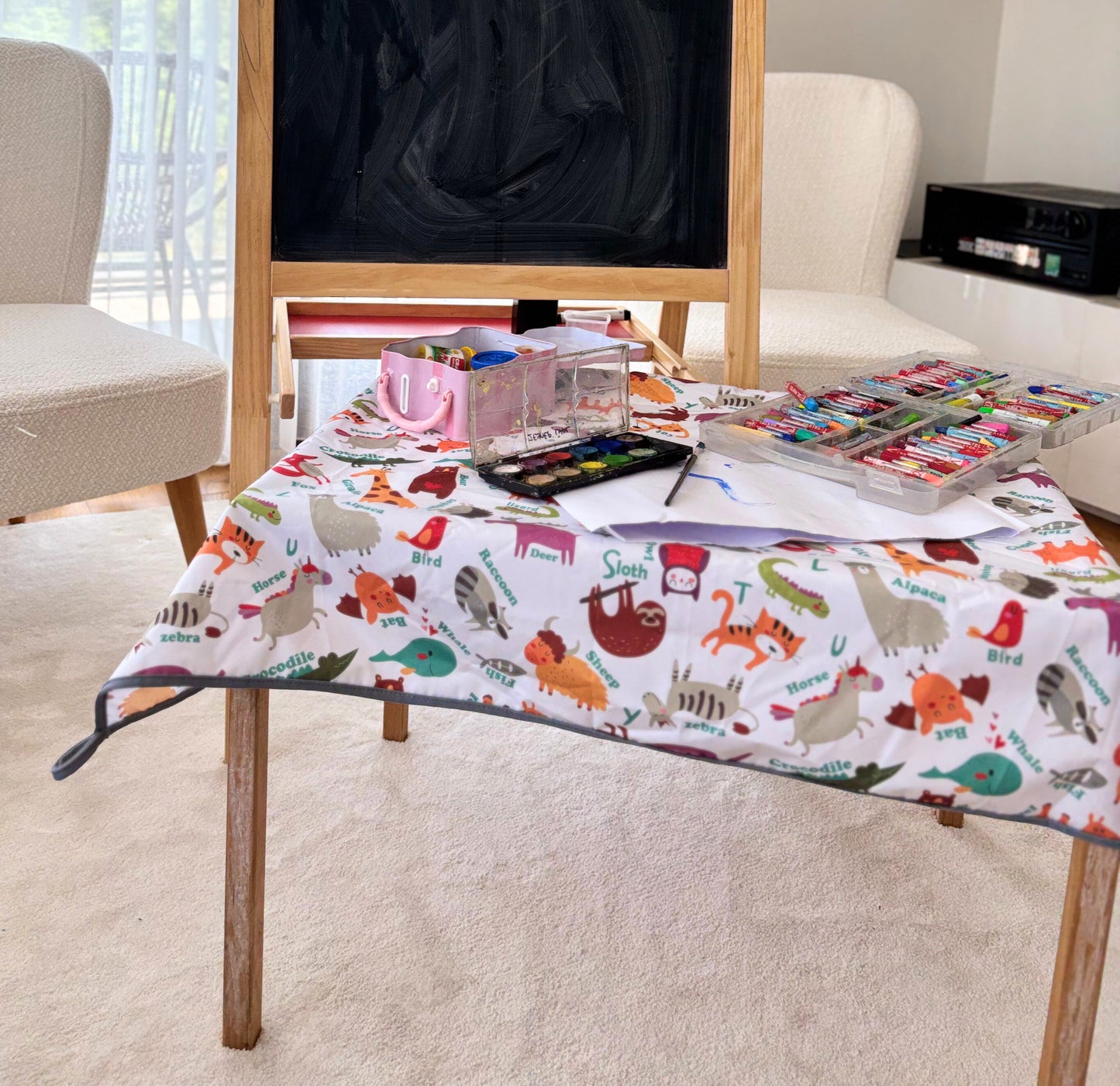 Zoo, Sıvı Geçirmeyen, Çok Amaçlı Örtü, Yerde, Masada, Banyoda, Arabada, Bahçede, Plajda