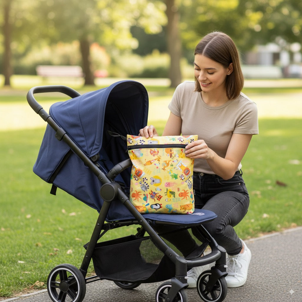 Summer, Sıvı Geçirmeyen, Islak/Kuru Çok Amaçlı Çanta, Fermuarlı, Makinede Yıkanabilir, Islak Mayo, Kirli Kıyafet, Organizer vs için