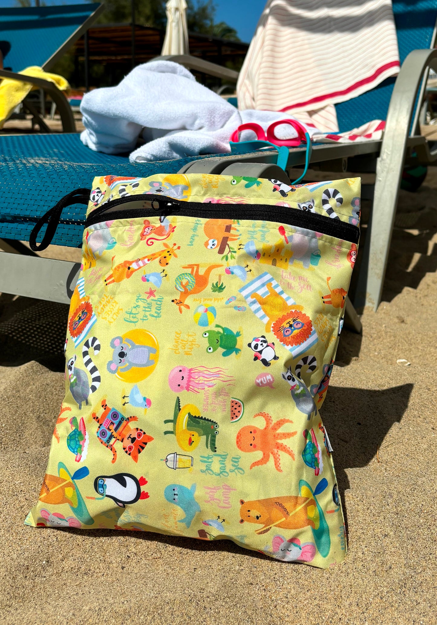 Summer, Sıvı Geçirmeyen, Islak/Kuru Çok Amaçlı Çanta, Fermuarlı, Makinede Yıkanabilir, Islak Mayo, Kirli Kıyafet, Organizer vs için