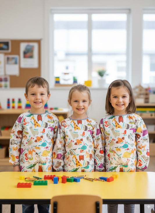 Zoo, Sıvı Geçirmez, Cırtlı, Uzun Kollu Çocuk Faaliyet, Etkinlik, Aktivite, Boyama Önlüğü, Önlük