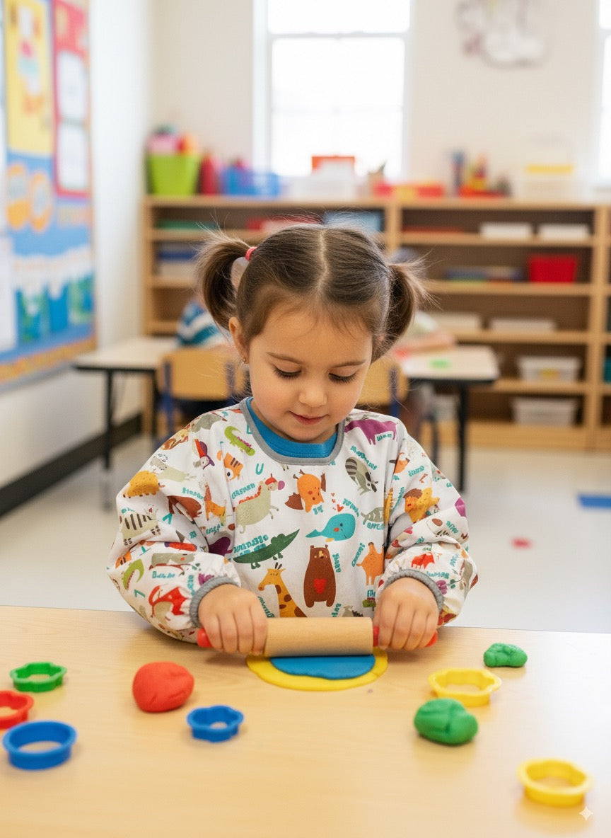 Zoo, Sıvı Geçirmez, Cırtlı, Uzun Kollu Çocuk Faaliyet, Etkinlik, Aktivite, Boyama Önlüğü, Önlük