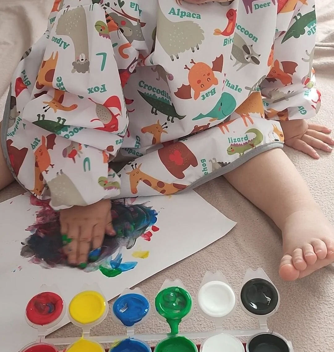 Zoo, Sıvı Geçirmez, Cırtlı, Uzun Kollu Çocuk Faaliyet, Etkinlik, Aktivite, Boyama Önlüğü, Önlük