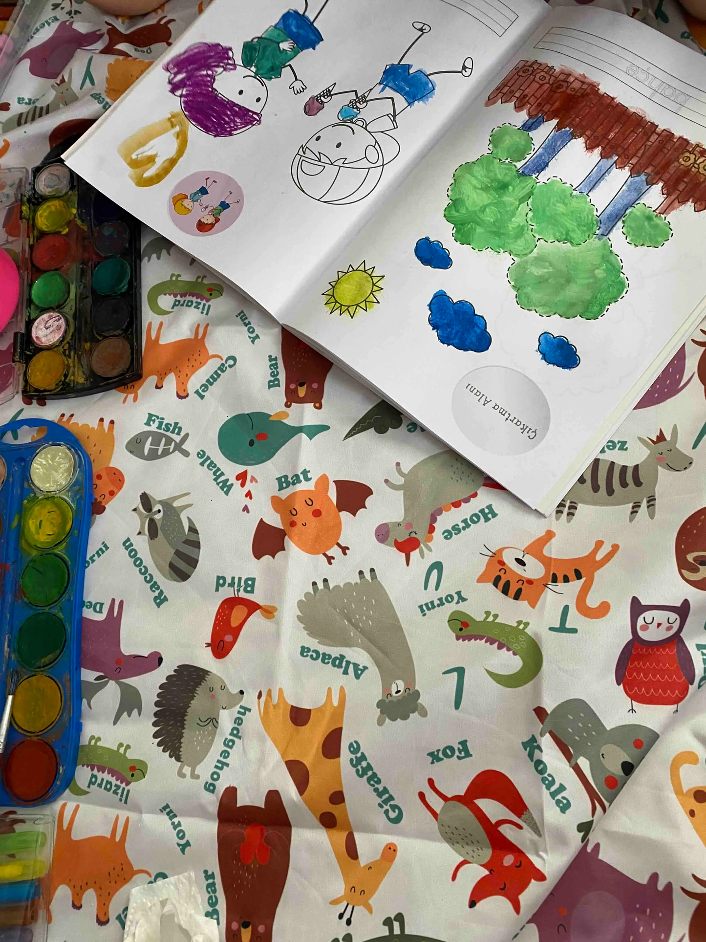 Zoo, Sıvı Geçirmeyen, Çok Amaçlı Örtü, Yerde, Masada, Banyoda, Arabada, Bahçede, Plajda